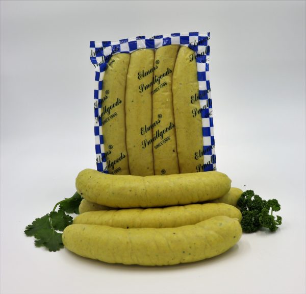 Small Curry Sausage packet, quality German sausage by Elmar's Smallgoods