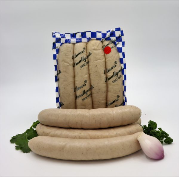 Small Weisswurst Sausage packet, quality German sausage by Elmar's Smallgoods