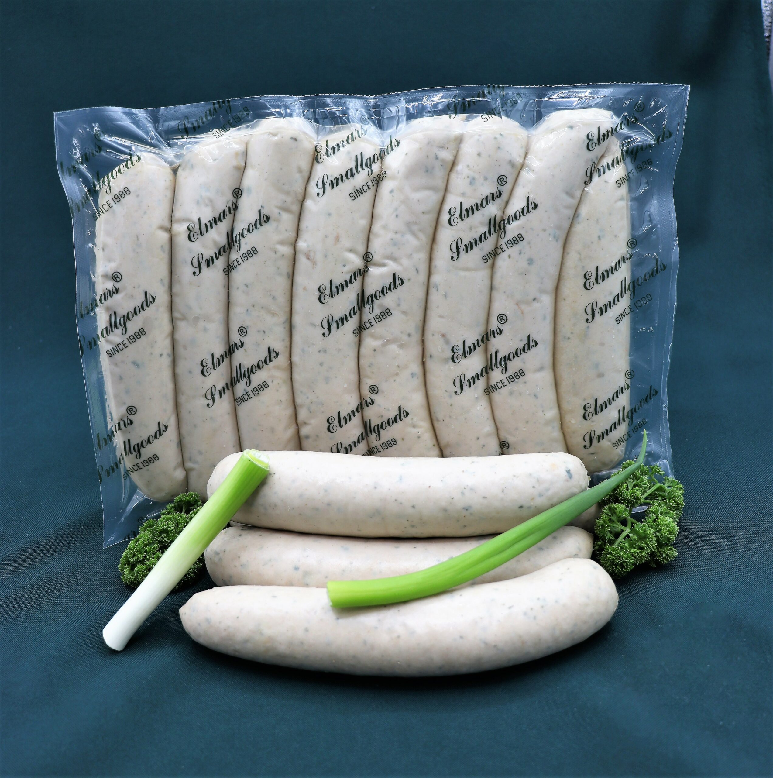 Large Weisswurst Sausage packet, quality German sausage by Elmar's Smallgoods